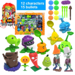 PLANTS VS ZOMBIES 2 M&auml;nguasjad T&auml;iskomplekt Uus Tegu Hernep&uuml;ssur Liitlane Kuulide Laskmine R&uuml;nnak K&auml;ivad Surnud Lastekingitused Tarnekott blue