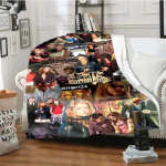 Uus Buffy The Vampire Slayer Mustriga Vooditekk Talvine Pehme Flaanell Tekk Magamistoa Diivani Tekid Vooditele Kingitus Size: 130*170cm, Weight: 280 GSM