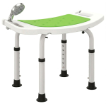 K&otilde;rguse reguleeritav du&scaron;ipink Ergonoomiline du&scaron;itool Libisemiskindlad jalad Maksimaalne kandev&otilde;ime 135 kg Alumiinium HDPE Roheline 52 x 31 x 51 cm