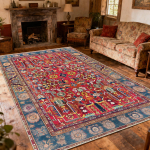 Boheemlaslik elutoa vaip Ebemevaba Retro Etniline Dekoratsioon Suured Vaibad P&auml;rsia Magamistuba Magamistoa Voodi K&otilde;rval Jalamatt 80cm x 120cm black