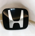 Auto Esiosa Tagumine Logo Iluv&otilde;re Embleem Kleebis Tarvik Honda Civic FIT Accord Prelude CRV 5. Mugen City CRZ CRX Jazz HRV Pilot 84mm x 71mm gray