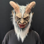 Halloweeni pehme sarvedega mask Luciferi mask cosplay &Otilde;uduslateksist deemonipullipea mask Lucifer Mask