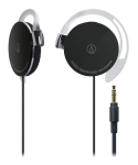 Audio-Technica ATH-EQ300M BK K&otilde;rva-kinnitusega k&otilde;rva-konksuga k&otilde;rvaklapid, &Uuml;li&otilde;hukesed, Kerged, Mustad must
