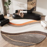 Moodsa stiiliga vaibad elutuppa Libisemisvastane &ouml;&ouml;kapi k&otilde;rvale Pehme p&otilde;randamatt Kodus pestav vaip Kerge luksus magamistoa kaunistus &Uuml;mmargune vaip 120x120CM