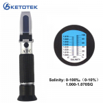 Optiline salomeetri soolsuse refraktomeeter 0-10% 1000-1,070SG merevesiviljelustoidu jaoks