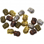 20 tk Assortii 3D Buddha spirituaalne vahehelmed ehted DIY k&auml;ev&otilde;ru valmistamine 10x8mm mitmev&auml;rviline