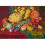 Teemantmaaling Lilled Puuviljad Arbuus Viinamarjad K&auml;sitsi valmistatud Teemantmaal Ristitikandid 20X30CM