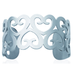 Les Tr&eacute;sors De Lily [K1406] &ndash; h&otilde;bedane 'Love' terasest k&auml;ev&otilde;ru &ndash; 62 mm 32 mm h&otilde;be