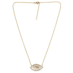 Les Tr&eacute;sors De Lily [M8863] - kullatud kaelakee  Gold Leaf  valge kuld - 28x15 mm kuld