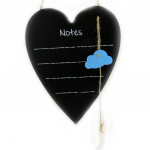 Les Tr&eacute;sors De Lily [M1668] - Plaque M&eacute;mo ardoise 'Love' noir bleu - 30x25 cm must
