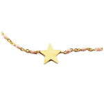 Les Tr&eacute;sors De Lily [R0209] &ndash; disainitud terasest kaelakee 'Une Etoile est N&eacute;e' roosa kuld - 10x10 mm Heleroosa