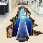 3D vaiba pikkus koridor vahek&auml;ik trepp ristk&uuml;likukujulised vertikaalsed vaibad imav pika ribaga vaip 120cm*100cm