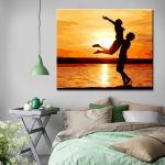 Teemantmaal Ristpistes Kodukaunistused Viiuldaja Teemanttikandid 20X30CM