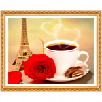 Teemanttikandid kohv 5d isetehtud teemantmaal T&auml;is&uuml;mmargune Daimond Painting 20X30CM