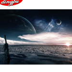 5D Teemantmaal, T&auml;ispuur, &uuml;mmargune lill, DIY Teemanttikandid Ristpistes Teemantmosaiik Kodukaunistus 20X30CM