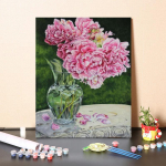 K&auml;sitsi maalitud isetegemise maal numbrite j&auml;rgi l&otilde;uend Digitaalne &otilde;limaal Kodukaunistuse numbrid &otilde;limaal 40x50cm no frame