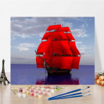 DIY maalimine numbrite j&auml;rgi Kodukaunistus L&otilde;uend numbrid &Otilde;limaal Digitaalne &otilde;limaal K&auml;sitsi maalitud 40x50cm no frame