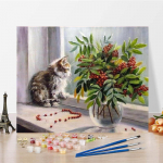 Numbrid &otilde;limaal DIY maalid numbrite j&auml;rgi Kodukaunistus Kunst l&otilde;uend Digitaalne &otilde;limaal 40x50cm no frame