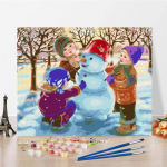 L&otilde;uend Numbrid &Otilde;limaal Isetegija maal numbrite j&auml;rgi Kunst Kodukaunistus Digitaalne &otilde;limaal 40x50cm no frame