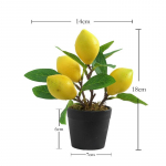 1-osaline kunstpuuviljataime bonsai koduse pulmatoa kaunistamiseks Lill v&otilde;ltsviljadest potitaimed S