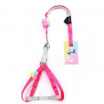 V&auml;rviline Fluffy Ball Pet veok&ouml;is V&auml;ikese ja keskmise suurusega koera rinnarakmed koera jalutusk&ouml;is 1cm