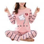 Naiste pidžaamakomplektid, s&uuml;gistalvised pikkade varrukatega &otilde;hukesed multifilmid, armsad lahtised magamisriided XL