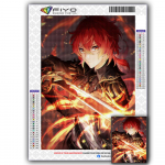 DIY Teemantmaal Anime T&uuml;druk T&auml;ispuuritud ruut Teemanttikandid Multifilm J&otilde;ulupilt Rhinestonest kodukaunistusest Full Round 20X30CM