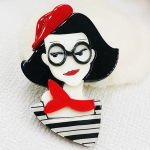 Kvaliteetne blucome akr&uuml;&uuml;list multifilmi pross naistele meestele riidekott ripatsm&auml;rk uusaasta kingitus must