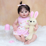 BZDOLL 48cm 3D nahatoon N&auml;htavad veenid Pehme Silikoonist Reborn Baby Doll M&auml;nguasi T&uuml;drukule 19-tolline Child Bebe M&auml;ngumaja Boneca Lifelike 48cm 3D-paint Skin Doll