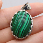 Looduslikust kivist ripats ovaalne roosa kvarts amet&uuml;st opaal malahhiit lapis lazuli ahhaat roheline aventuriini v&otilde;lusid ehete valmistamiseks DIY kaelakee tarvikud 20x30mm