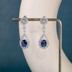 Bella Box esteetilised rippk&otilde;rvar&otilde;ngad naistele Imeilusad elegantsed pruudi pulmak&otilde;rvar&otilde;ngad aastap&auml;eva armastuse kingituse ehted sinine