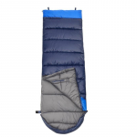Veekindel reisit&otilde;mblukuga magamiskott v&auml;litingimustes, tuulekindel paariline matkatekk 1.05kg (Right) sinine