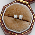 Gica Gema 925 Sterling Silver Classic Four Claw 3/4/5mm Morsonite K&otilde;rvar&otilde;ngad Kuumad M&uuml;&uuml;a K&otilde;rvar&otilde;ngad Naistele Peene temperamendiga ehted Kingitus 925 Silver valge