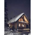 DIY 5D Teemantmaal Lumimaastik Talvine Teemanttikandid T&auml;isruudukujuline puurvaigu mosaiikkomplekt Seinakunst Kingitus Kodukaunistus Full Round 20x30CM