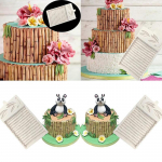 Uus silikoon-&scaron;okolaadivormi bambuskujuline silikoonist koogivorm tarretisega pudingivorm