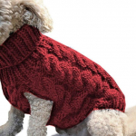 Koerte kampsunid Talvised soojad koerariided v&auml;ikestele koertele Kilpkaelusega Kootud Lemmikloomariided Kutsikas Kassi Kampsun Vest Chihuahua Yorkie Mantel M