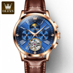 OELVS Skeleton Tourbillon automaatne mehaaniline k&auml;ekell Multifunktsionaalne veekindel meeste k&auml;ekell
