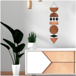 Les Tr&eacute;sors De Lily [R3383] - kleebiste leht  Ethnic Wood Hanging  pruun - 20x70 cm pruun