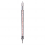 1 tk Kahe otsaga k&uuml;&uuml;nte kivikorjaja silikoonist otsaga pliiatsikorjaja aplikaator kahe otsaga otstega t&auml;piline roosa