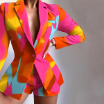 Ln507 S&uuml;gis- ja talvine Euroopa ja Ameerika naiste temperamendiga &otilde;hukesed l&uuml;hikesed p&uuml;ksid, kaheosaline &uuml;likond S