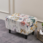 Flowers Style Jalapaha kate Stretch Spandex Slipcover Footstool Case Protector Tooli katted elutoa sisekujunduseks