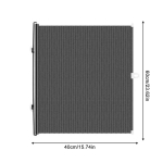 Rull-auto aknavari Sisset&otilde;mmatav auto p&auml;ikesekaitsekardin akna p&auml;ikesesirm UV-kiirte ja kuumakaitse auto jaoks 40x60cm gray