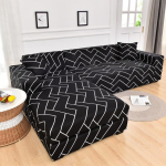 Uue stiiliga tr&uuml;kitud L-kujulised diivanikatted elutoa diivanikaitse jaoks tolmuvastased elastsed venivad katted nurgadiivani katte jaoks Small 90-140cm 1PC gray