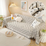 Tr&uuml;kitud tekk Pehme eemaldatav diivani kate elutoa jaoks Pestavad libisemiskindlad diivanid Erinevas suuruses tekid kodu kaunistamiseks 130x180 cm