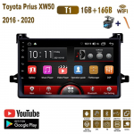 Androidi autoraadio Carplay Toyota Prius XW50 2016&ndash;2020 multimeediumivideopleier GPS-navigatsioonis&uuml;steem WIFI 2+32GB 1+16GB