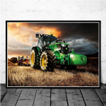 Traktorit&ouml;&ouml;stus Kaasaegne &otilde;limaal Plakat L&otilde;uendmaal Seinakunst Pilt Elutuba Kodu Magamistuba Lastetoa sisustus 60X80cm Unframed