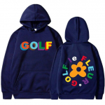 Golf Wang Le Fleur Lilleh&auml;&auml;l Igor Tyler Looja Skate Hoodie Meeste vabaaja hip-hop dressipluusid Kahepoolse tr&uuml;kiga pullover L tumesinine v&auml;rv