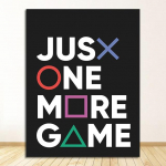 M&auml;ngija juhtkangi s&uuml;mbolid M&auml;ngupuldi kontroller Poiste tuba Seinakunst L&otilde;uend Maalimine Mehe koopakaunistus Veel vaid &uuml;ks m&auml;nguplakati v&auml;ljatr&uuml;kk 21cm&times;30cm NoFrame