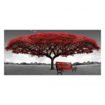 Abstraktsed punase puu l&otilde;uendi maalid Maastikud Seinakunst plakatid ja tr&uuml;kised Puud Moodsa kunsti pildid Kodu Seinakaunistus Taust Seinakaunistus 20x40cm