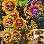 Jube pealuu p&auml;evalillelilled pealuufestival Kunst K&auml;sit&ouml;&ouml; Aiakaunistus Simulatsioon Lillekaunistused Halloweeni kaunistused A